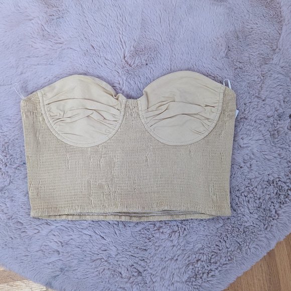 NWOT Zara Crop Bustier Size XL - Picture 1 of 4